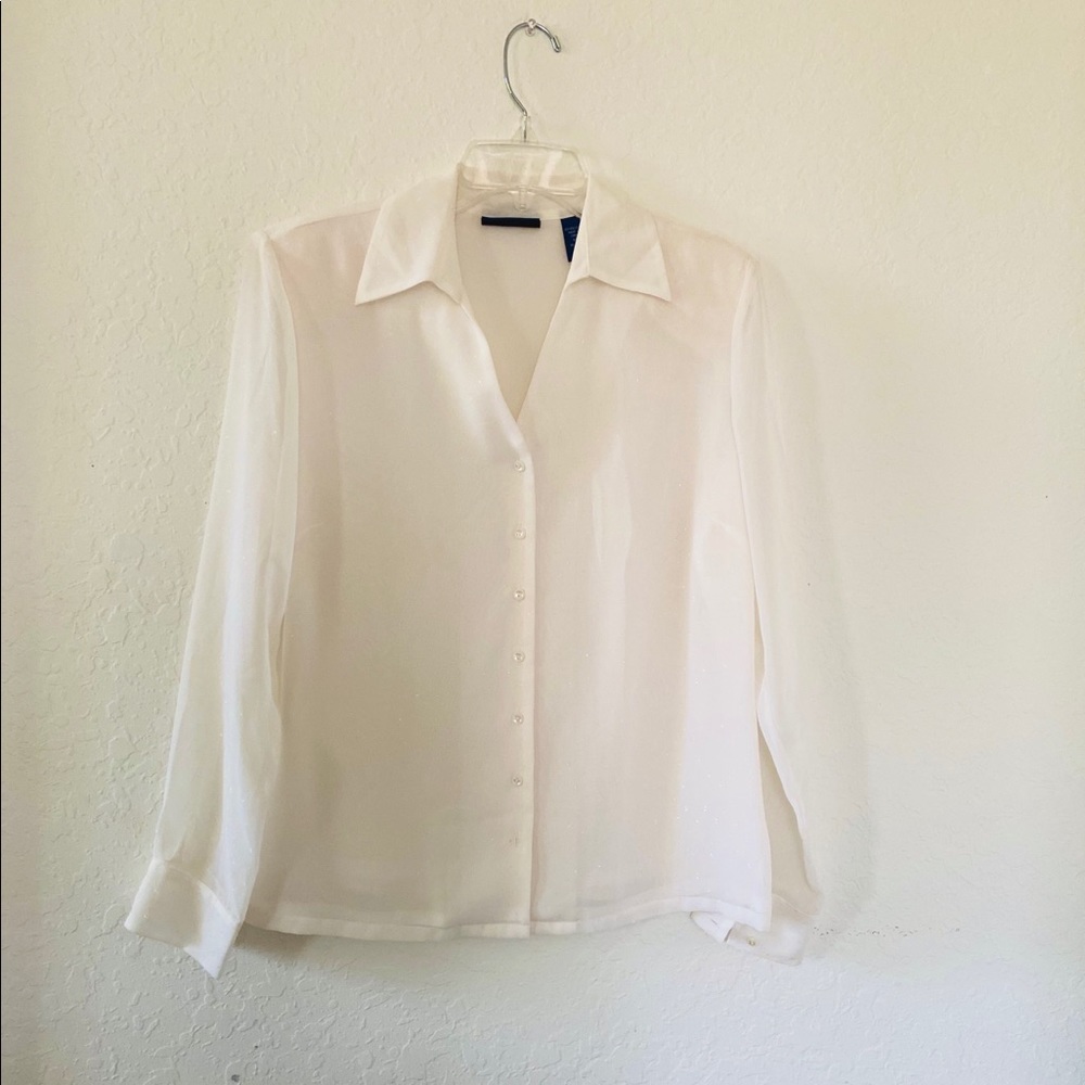 Long Sleeve Lined Blouse